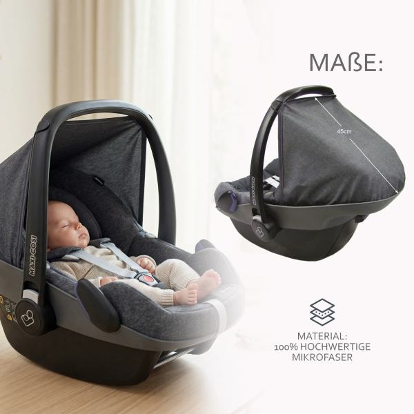 BAMBINIWELT Sonnenverdeck für Maxi-Cosi Pebble, UV50+, STERNE